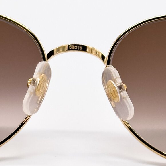 NEW CARTIER CT0300S 002 WOMEN GOLD CAT EYE SUNGLASSES - Picture 9 of 13